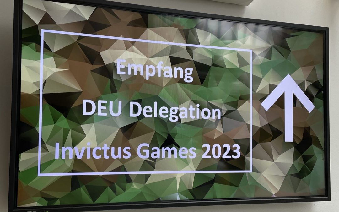 Das DEU-Team Invictus Games Düsseldorf 2023 (IG23) erhält die verdiente Ehrung – ein bewegender Tag
