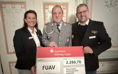 Die Reservistenkameradschaft (RK) Lippstadt, eine der traditionsreichsten Kameradschaften im Bezirk Arnsberg, bleibt ein verlässlicher Partner des FUAV