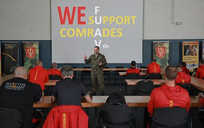 Besuch des Vorsitzenden des FUAV beim Trainingslager des Deutschen Teams des Invictus Germany Sportfestivals